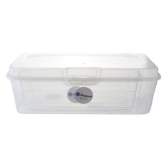 Regent Plastic Kempy Rectangular Storage Box Clear 2Pce (2.7Lt L 4.6Lt),
