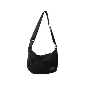 Sleek Black Everyday Crossbody Shoulder Bag