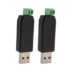 2x PC USB to RS485 RS-485 interface converter Serial adapter + PLC