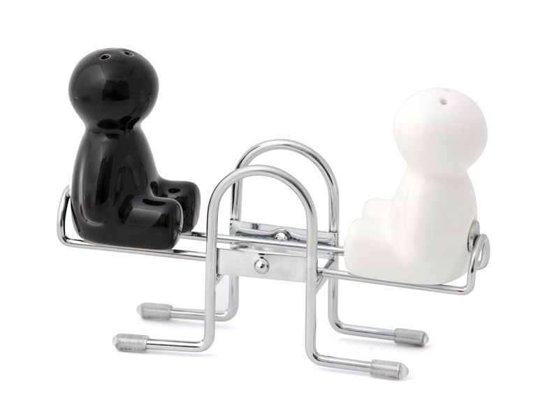 Ceramic Salt &amp; Pepper Shaker - See-Saw