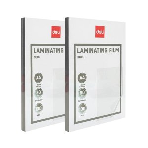 Deli Laminator Film A4 160 Mic (80+80) - 200 PCS