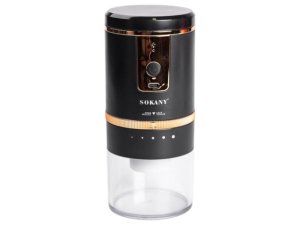 Sokany Rechargeable Mini Glass Jar Dry Coffee Bean Spice Grinder-SK-0406