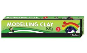 Treeline 6 Assorted Colours Modelling Clay - 500g