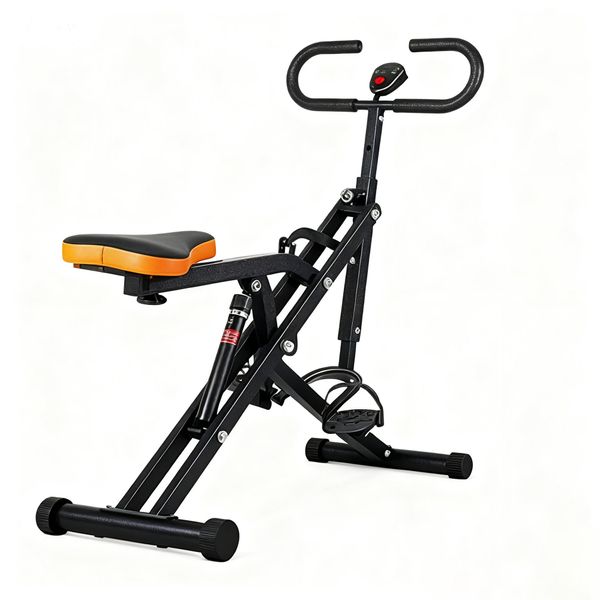 Squat Machine Foldable Roman Chair &amp; Leg Press Resistance Rowing Machine
