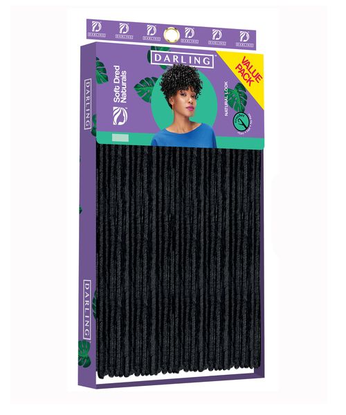 Darling Soft Dread Value Pack 4 Dark Brown