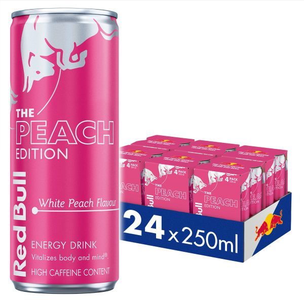 Red Bull Energy Drink The Peach Edition 250ml x 24