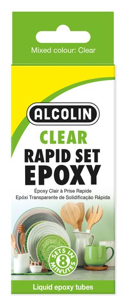 Alcolin Epoxy Liquid Rapid Set Clear - 2 x 20g