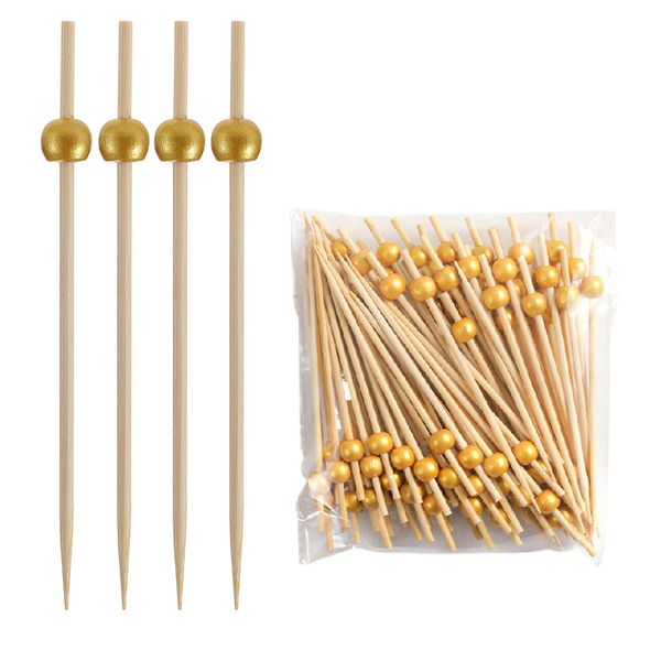 Disposable Bamboo Cocktail Fruit Pick Accessories/Fruit Toothpicks-200 Pieces