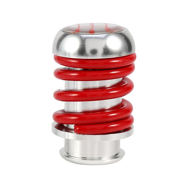 Aluminum Red 5-Speed Manual Car Gear Shifter Knob