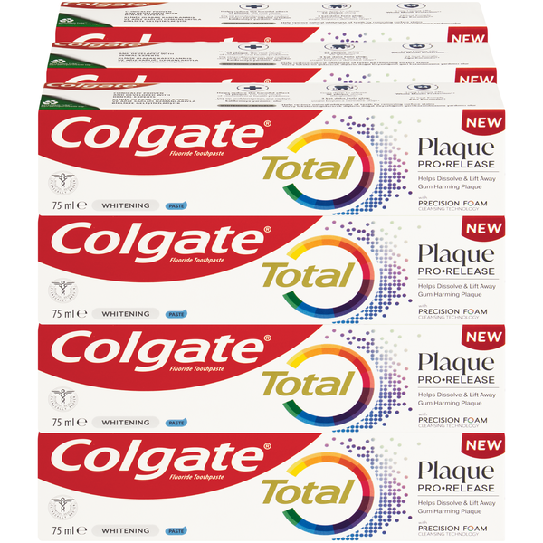 Colgate Total 12 Plaque Release Whitening Toothpaste - 12 x 75ml
