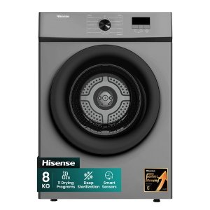 Hisense 8Kg Air Vented Tumble Dryer with LED Display -Titanium Grey