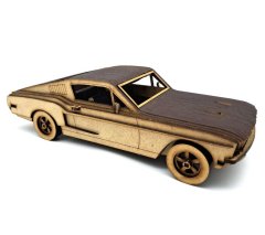 Ford Mustang Vehicle Car 3D Puzzle Wooden 3D Model Everything Laser kit