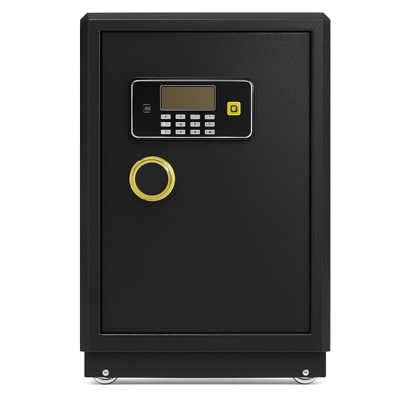 Safe on Wheels - 47x44x80cm with Key and Combination Lock