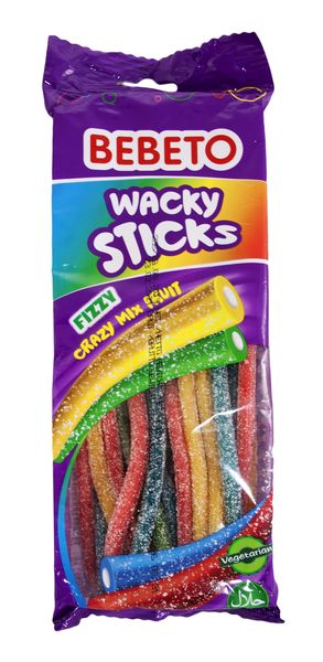 Bebeto - 180g Fizzy Wacky Sticks