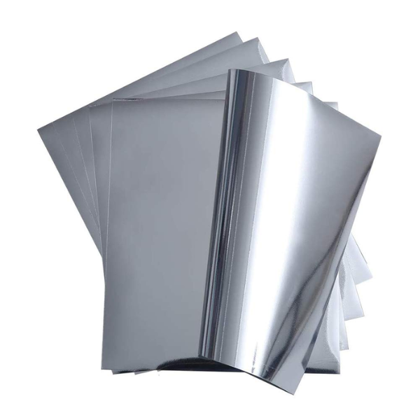 PET Self-adhesive Waterproof Printable Vinyl A4 (5 sheets) - Silver Gloss