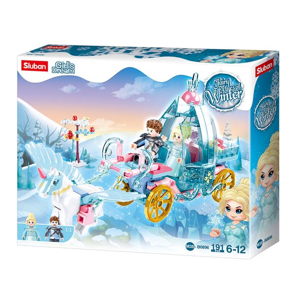 Sluban Building Set: Fairy Tales of Winter Carriage - 191 Pieces