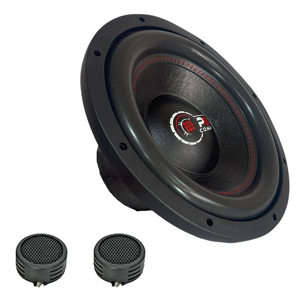 Powerbass Stryker-12s 12" 20000 Watts SVC Subwoofer &amp; 500W OMS Tweeters