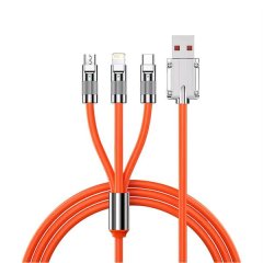 IPSTYLE 3-in-1 Type C/Micro USB Triple Head for Data Quick Charge 120W 6A
