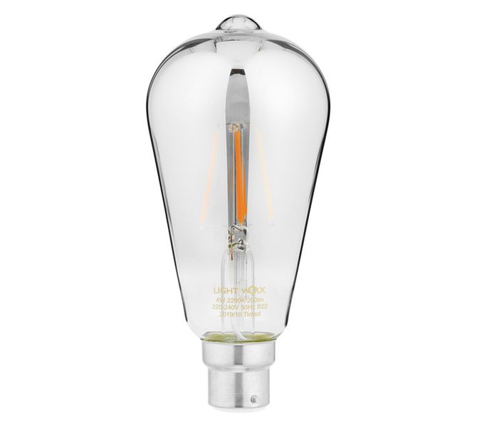 B22 Pear LED Bulb Smokey 4 W