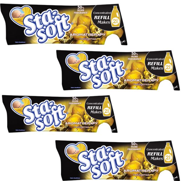 Sta-soft Fabric Softener Refill Aroma Indulgence - 4 x 500 ml
