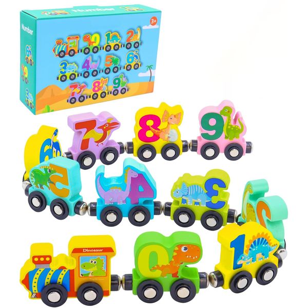 11Piece Dinosaur Magnetic Train Toy Set for Children Gift