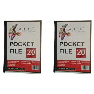 Castello 20 Pocket File - Pack of 2