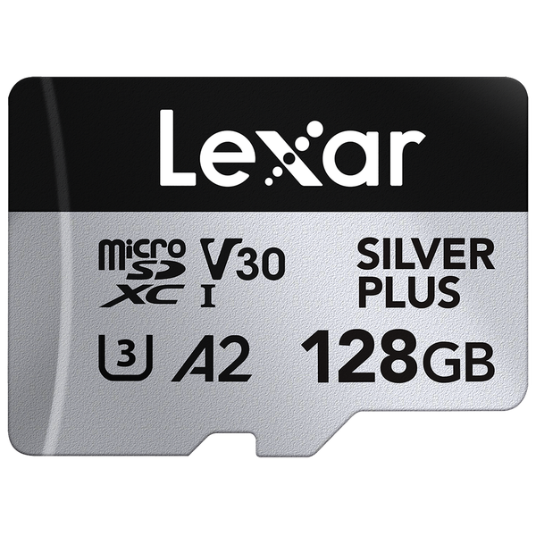 Lexar SD Micro SILVER PLUS UHS-I 128GB + SD Adapter