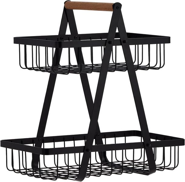 2-Tier Home Storage Rack Suitable For Fruits,Vegetables,Snacks For Home