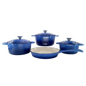 LMA - 7 Piece Cast Iron Cookware Dish Set
