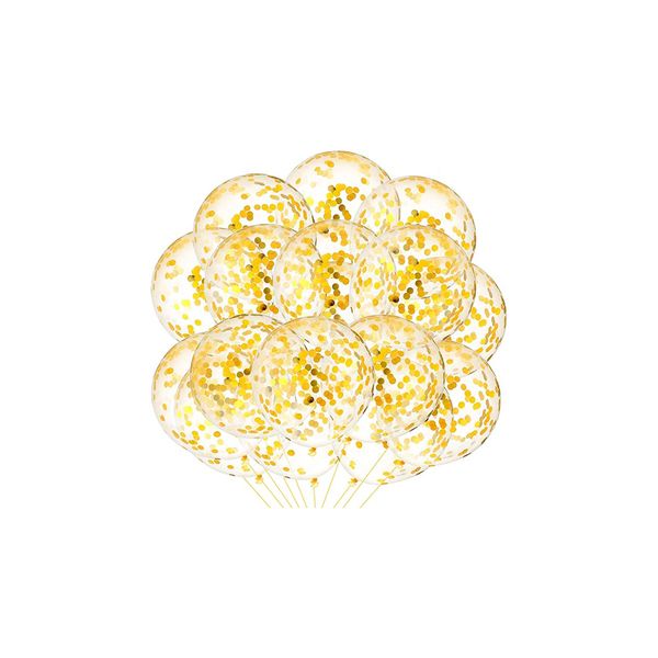 50 Pieces 15.7 Inch Glitter Confetti Latex Large Balloons
