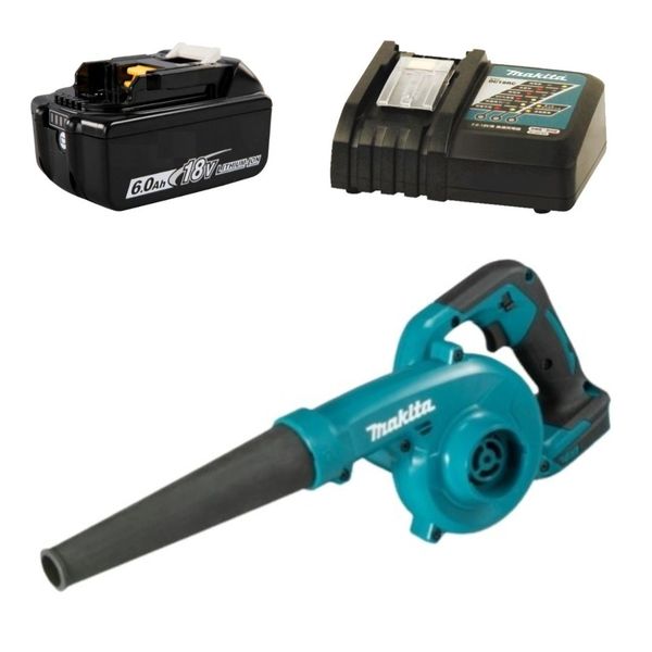 Makita - Cordless Blower 18V DUB185Z with 6.0Ah Battery and Charger