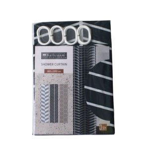 Bathroom Solutions Shower Curtain - 180x200cm - Navy