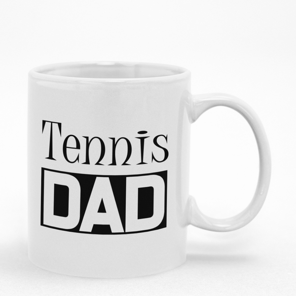 Tennis DAD Mug - Ideal gift for Christmas Birthday Fathers Day