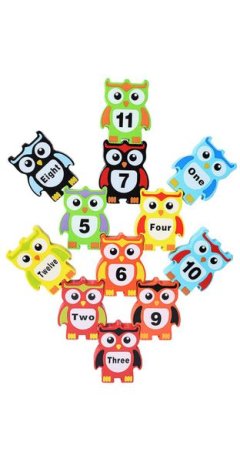 Baby &amp; Toddler Owl Stacker - Wood