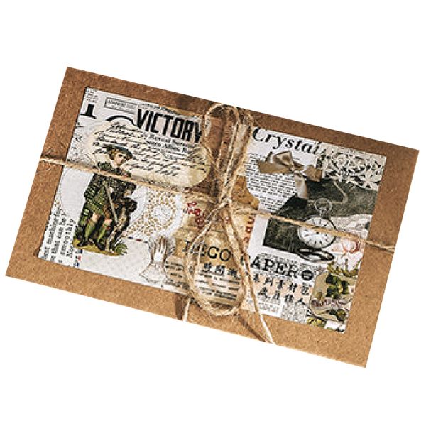 Craft 200 Pcs Vintage Scrapbooking Journal Decor Paper &amp; Sticker Jumbo Pack