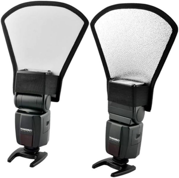 Flash Diffuser Reflector Softbox Light Diffuser for Photography 2-Sided