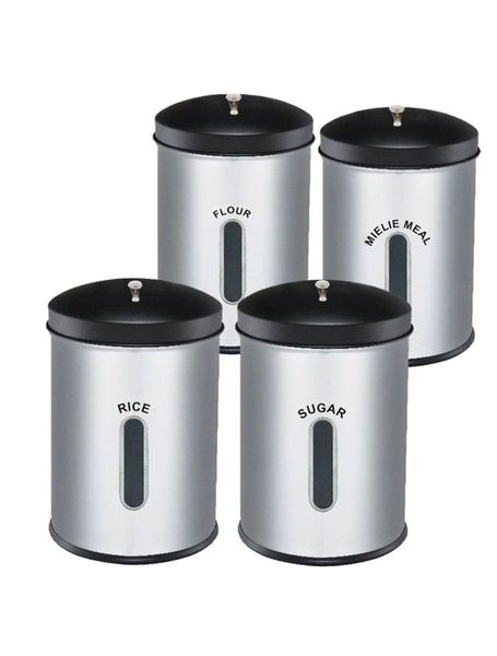 Stainless Steel Canister 4 piece Set