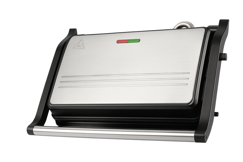 1200W Panini Press - Non-Stick, Fast Grilling