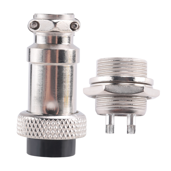 GX16 Aviation Connector 2-Pin 400V Screw Type Male and Female Butt Cable C