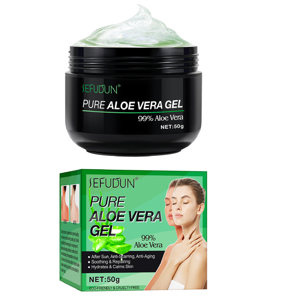 Pure Aloe Vera Gel-After Sun Moisturizing -Anti Scarring-Anti Aging Gel