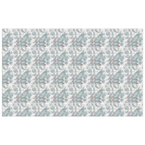 Sage on White Roman Pattern Rectangle Tablecloth
