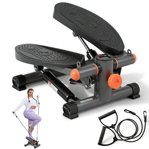 Mini Stair Stepper for Exercise at Home Stair Stepper with Resistance Bands