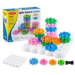 17 Piece - Spin Gears Game - Multicolored