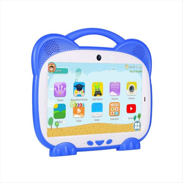 7 Inch Kids Tablet for Study Education Kids Gift Kids Software Orange