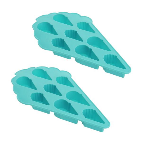 Ice Cream Shape Ice Mould Trays - 2 Pack
