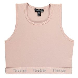 Firetrap Junior Girls Crop Elastic Top - Lotus Pink [Parallel Import]
