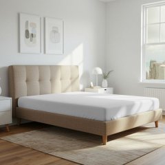 Pizuna Cotton Fitted Sheet Luxurious 400 Thread Count