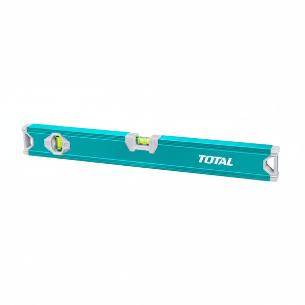 Total Aluminium Spirit Level 60cm with 2 Vials, 1mm Thickness