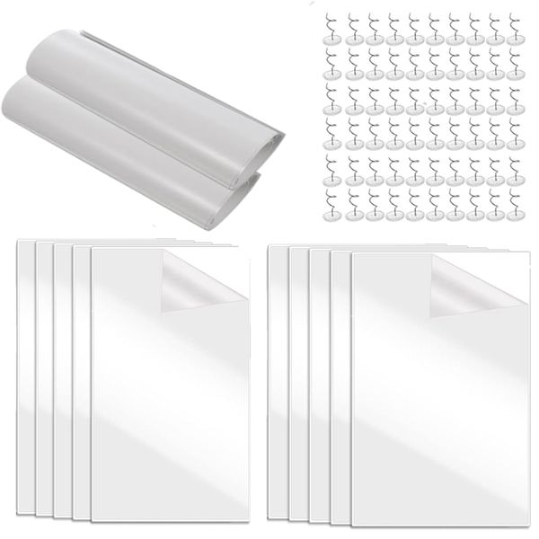 15 Sheets Cat Scratch Furniture Protection Pad with 80 Screws