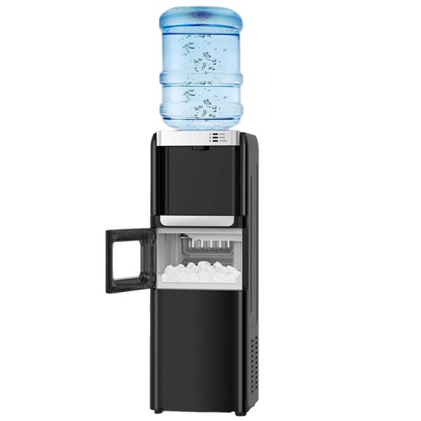 3-in-1 Water Dispenser Machine &amp; Ice Maker Hot &amp; Cold Water Floor Standing